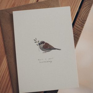 Postal "Birthday -bird"