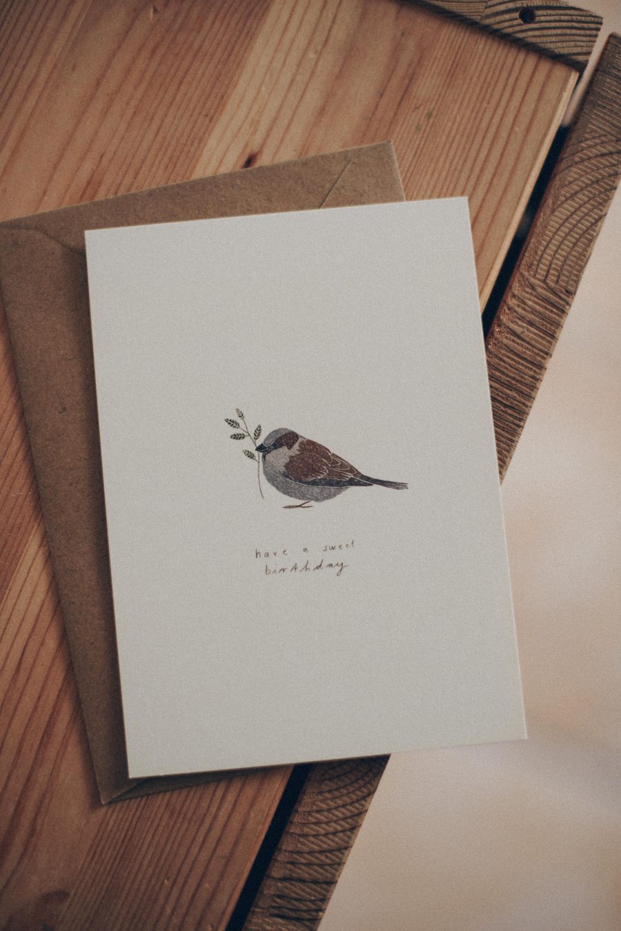 Postal "Birthday -bird"