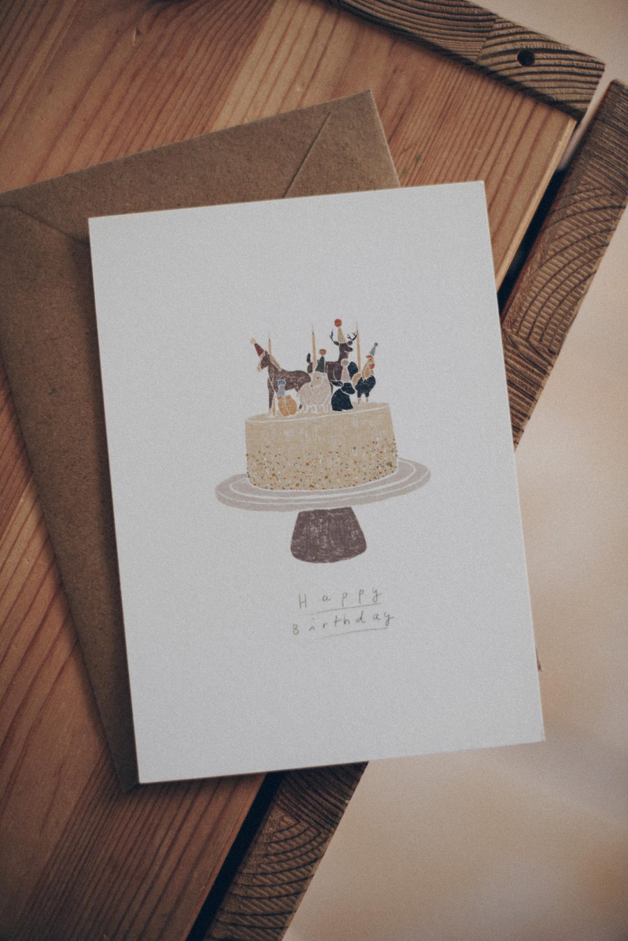 Postal   "Cake party animals"