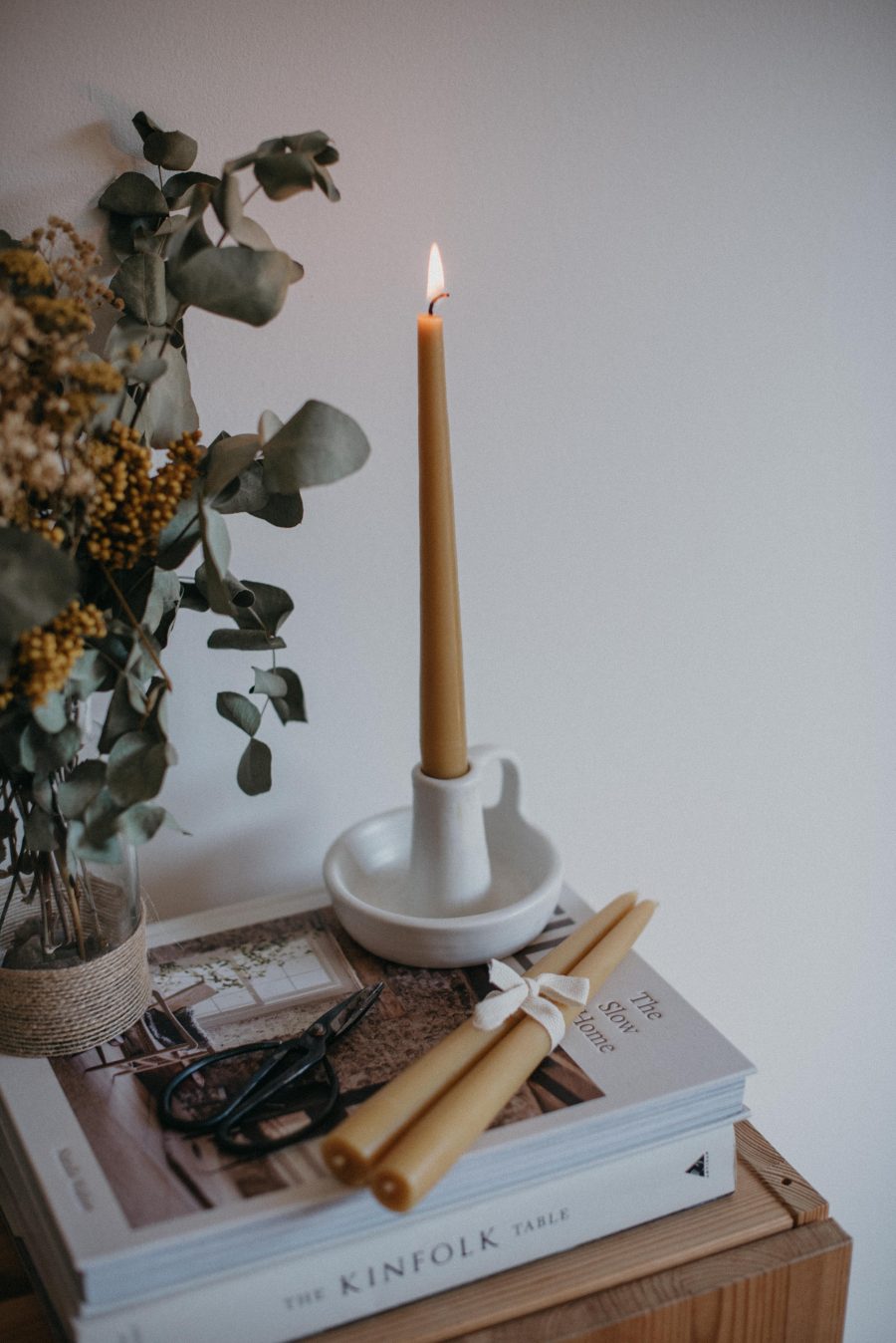 Pack 2 Velas Candelabro de Cera de Abeja - Imagen 3