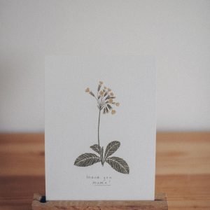 Postal "thank you mama"