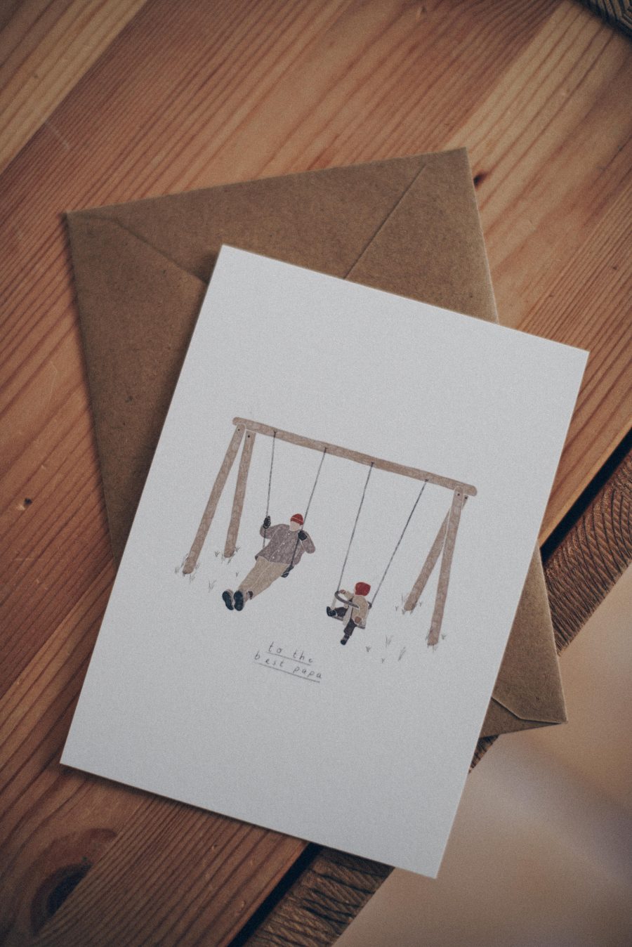 Postal "to the best papa" - Imagen 3