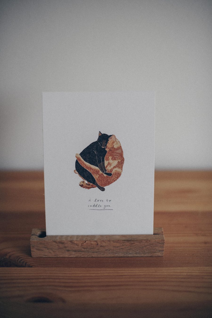 Postal "I love to cuddle you" - Imagen 4