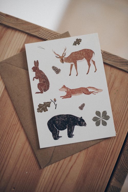 Postal "Woodland"