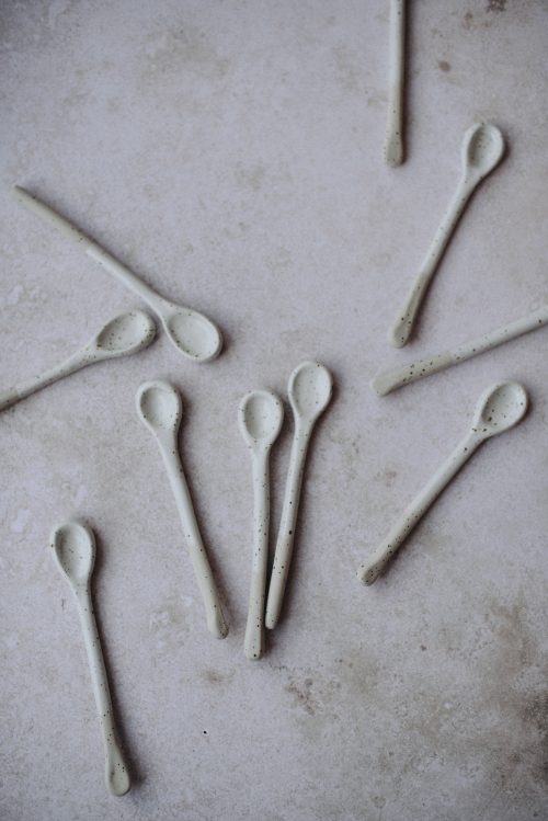 Cucharillas de cerámica de gres